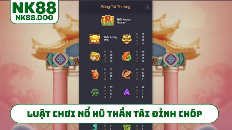 Luật chơi nổ hũ thần tài đỉnh chóp